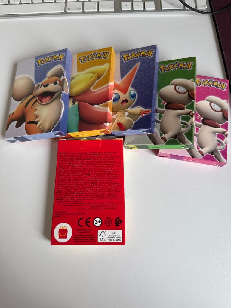 Pokémon McDonald's Happy Meal Speelgoed - Nieuw in doos, Ophalen of Verzenden, Zo goed als nieuw, Overige typen