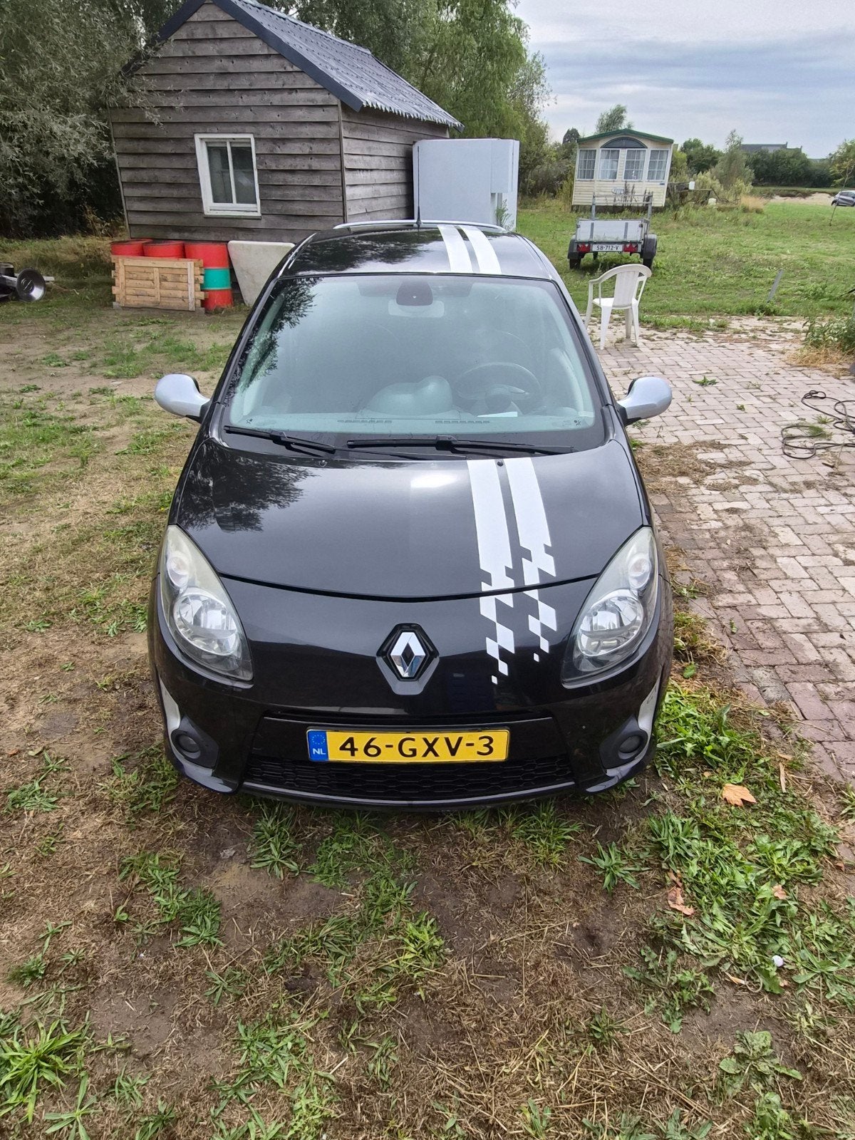 Renault Twingo 1.2 TCE 74KW 2008 Zwart, Auto's, Renault, Voorwielaandrijving, 40 €/maand, 4 cilinders, 4 stoelen