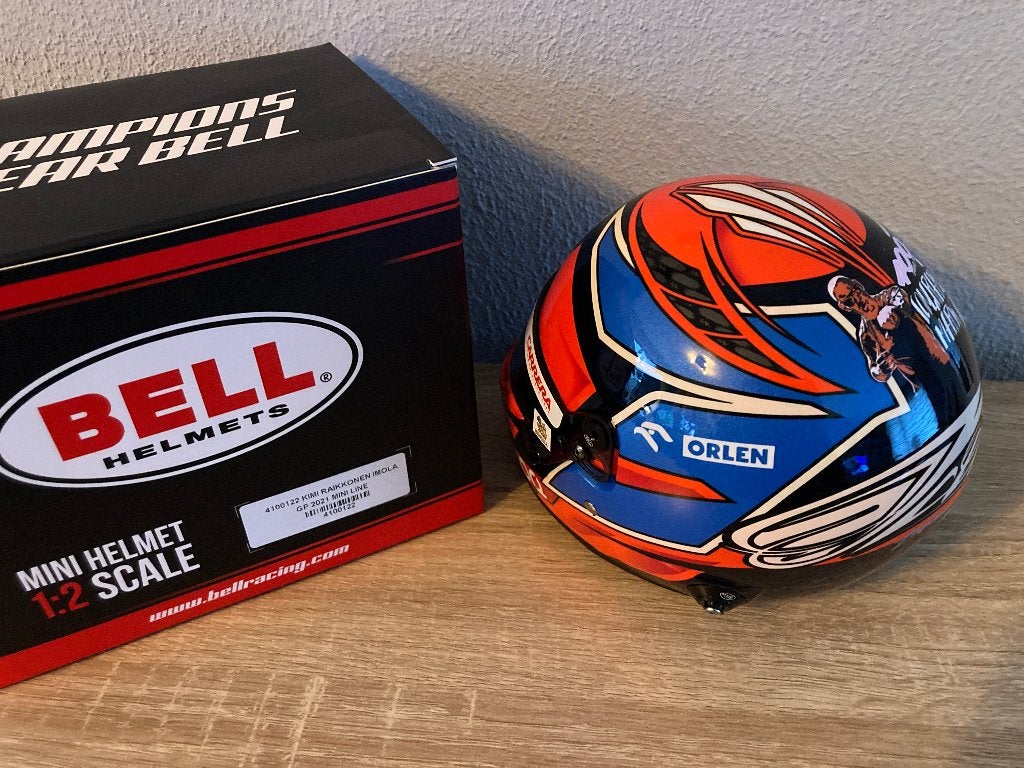 ✅ Kimi Raikkonen 1:2 helm Imola GP 2021 Alfa Romeo Orlen F1, Ophalen of Verzenden, Nieuw, Formule 1