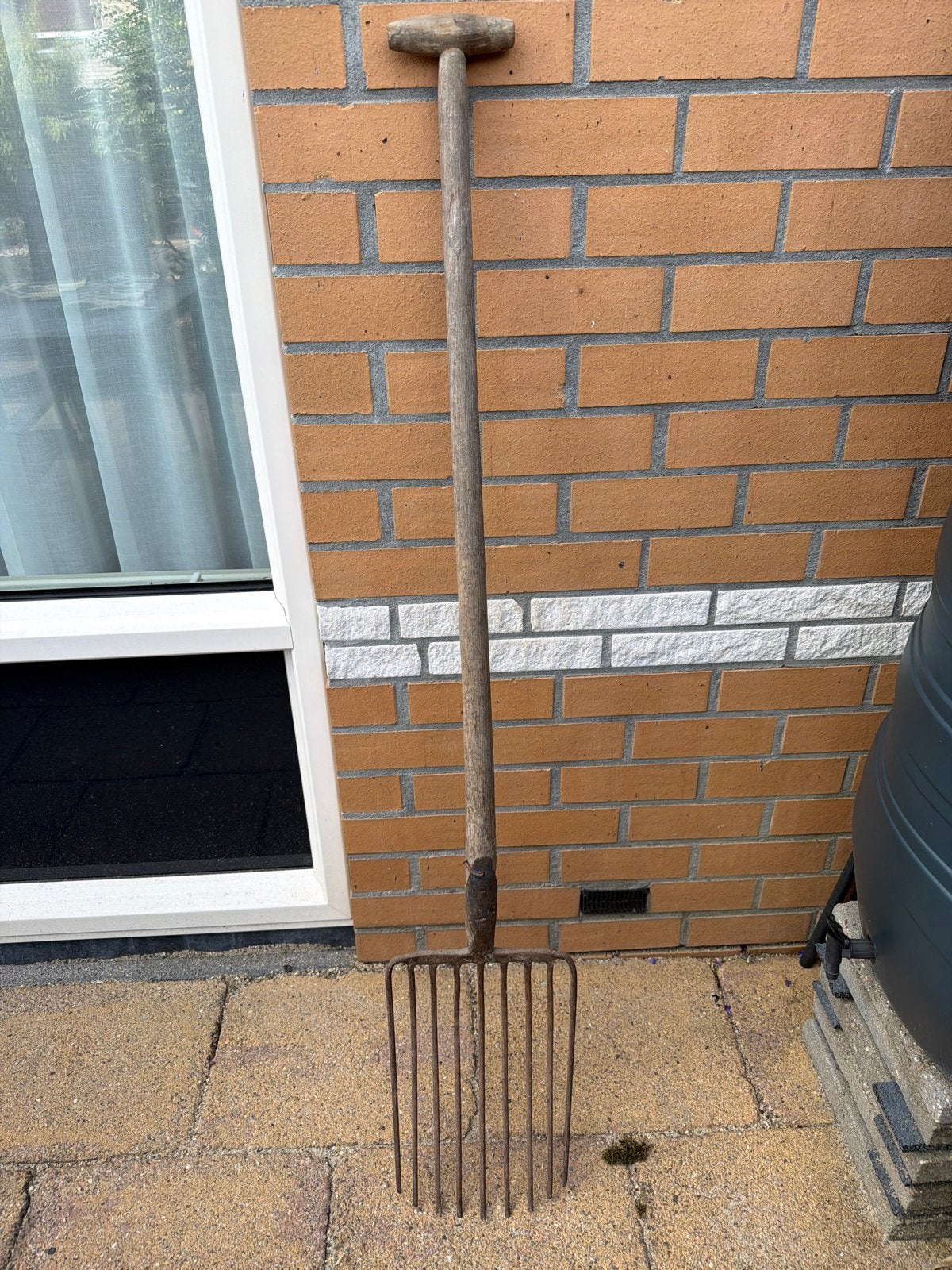 Simpele handige hooivork / mestvork - 140cm, Ophalen