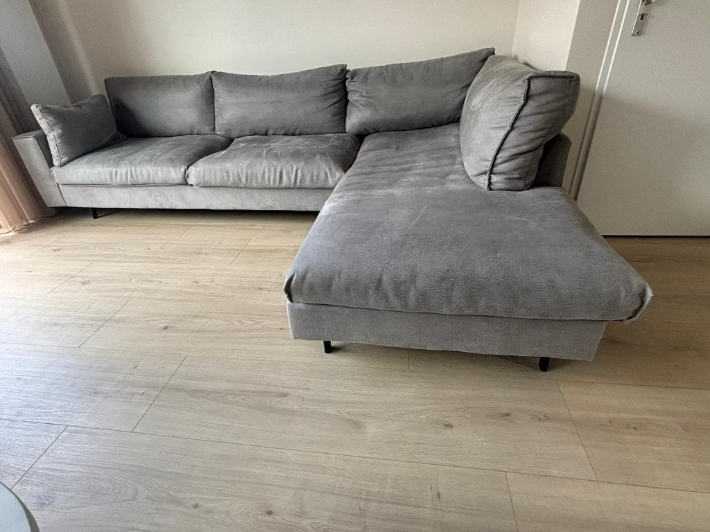 Trendhopper Juno hoekbank grijs – moet snel weg – €150, Ophalen, Gebruikt, Hoekbank, 300 cm of meer