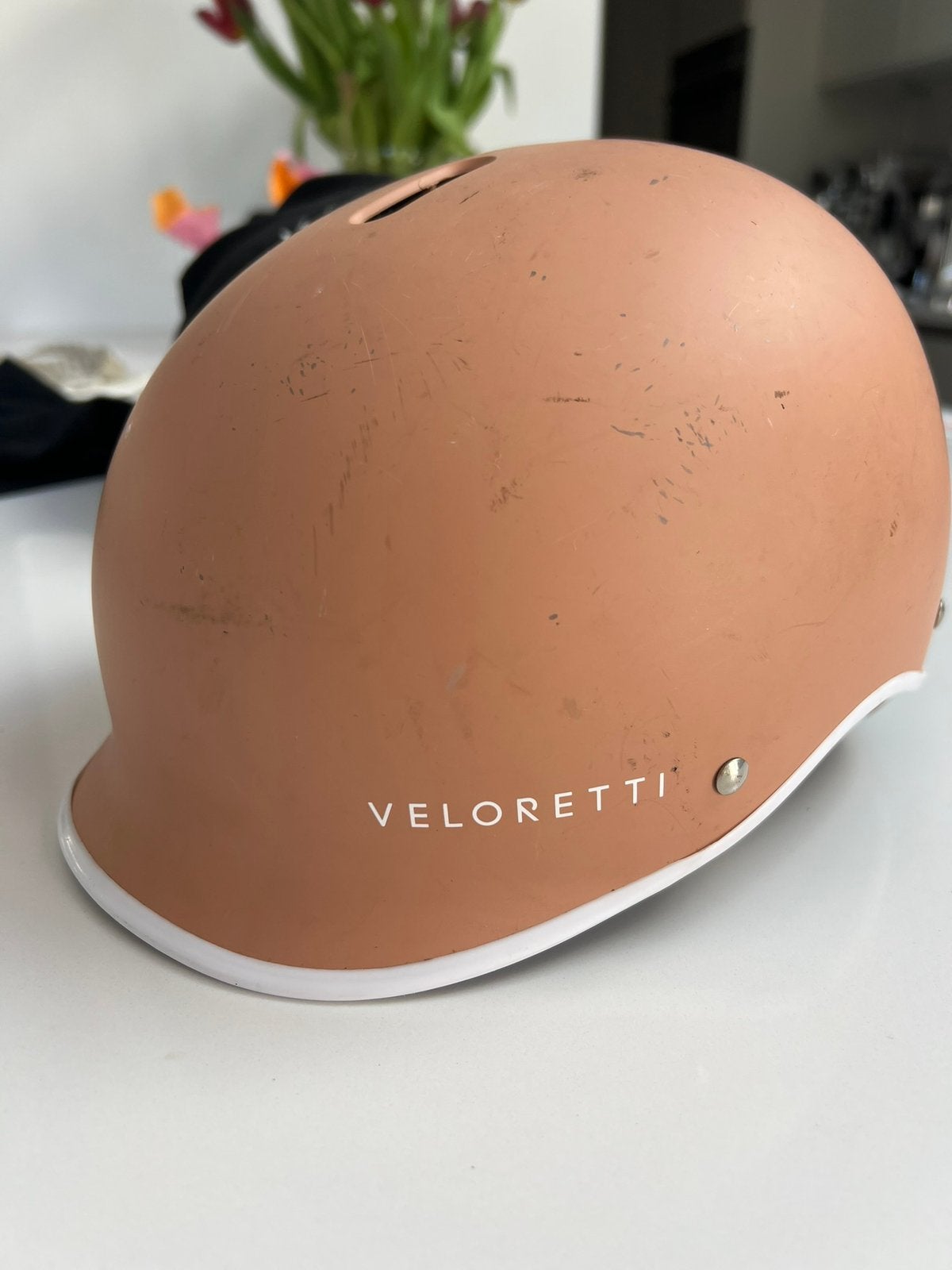 Kinderhelm veloretti Salmon (s), Ophalen of Verzenden, Zo goed als nieuw, Small