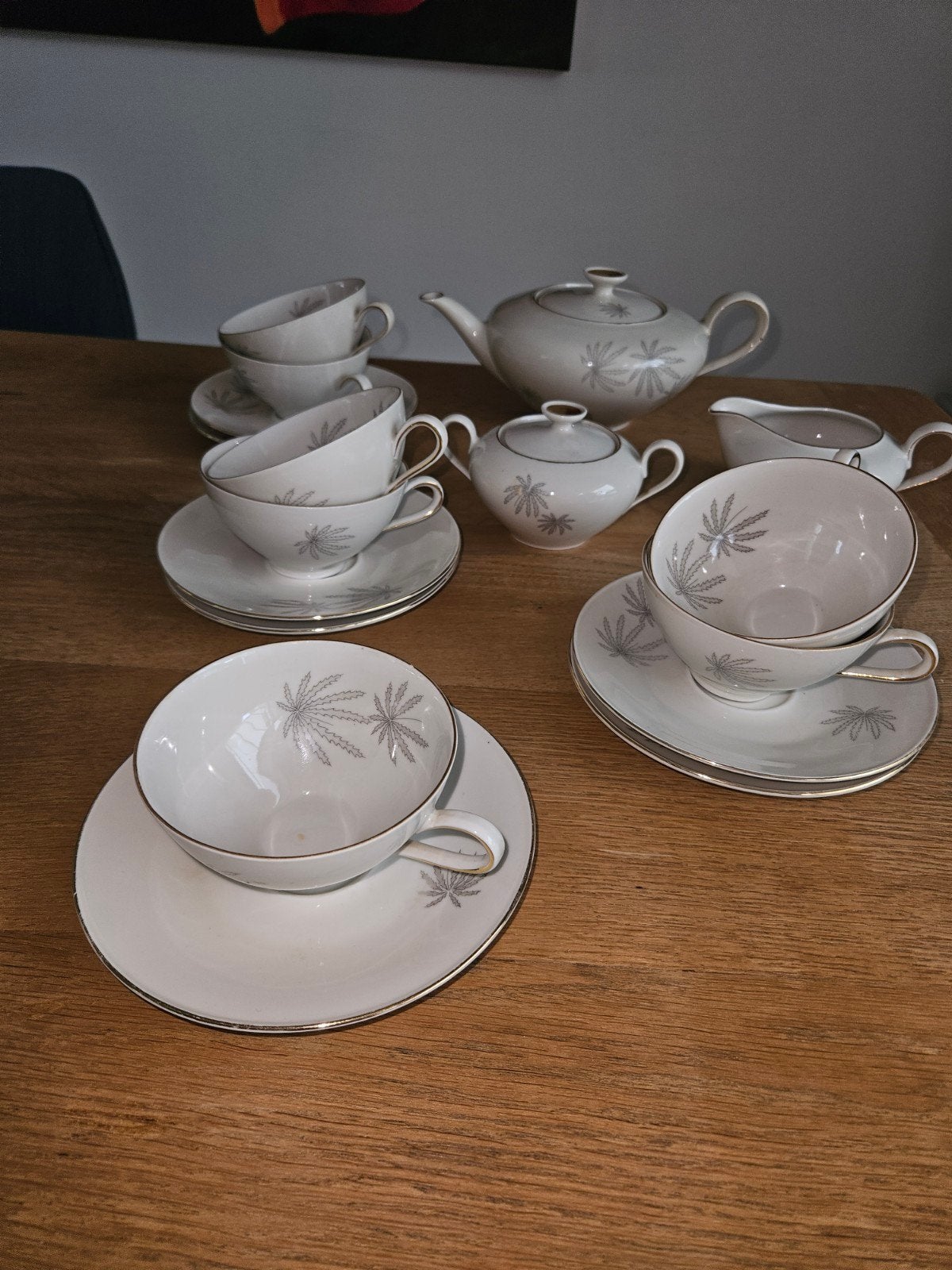 Vintage antiek theeservies Bavaria  Z&co Tirschenreuth, Ophalen of Verzenden