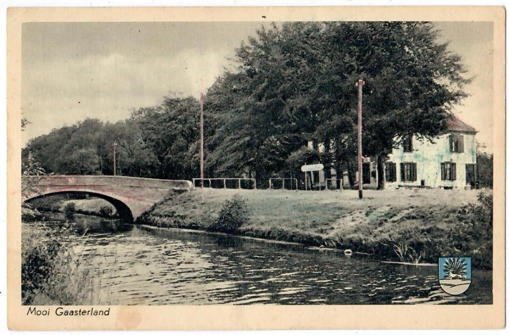 Gaasterland - De Kippenbrug, Verzenden, 1940 tot 1960, Gelopen, Friesland