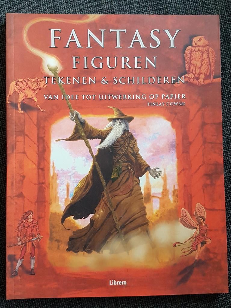 Boek: Fantasy figuren Tekenen & Schilderen z.g.a.n. a, Ophalen of Verzenden, Zo goed als nieuw, Boek of Gids