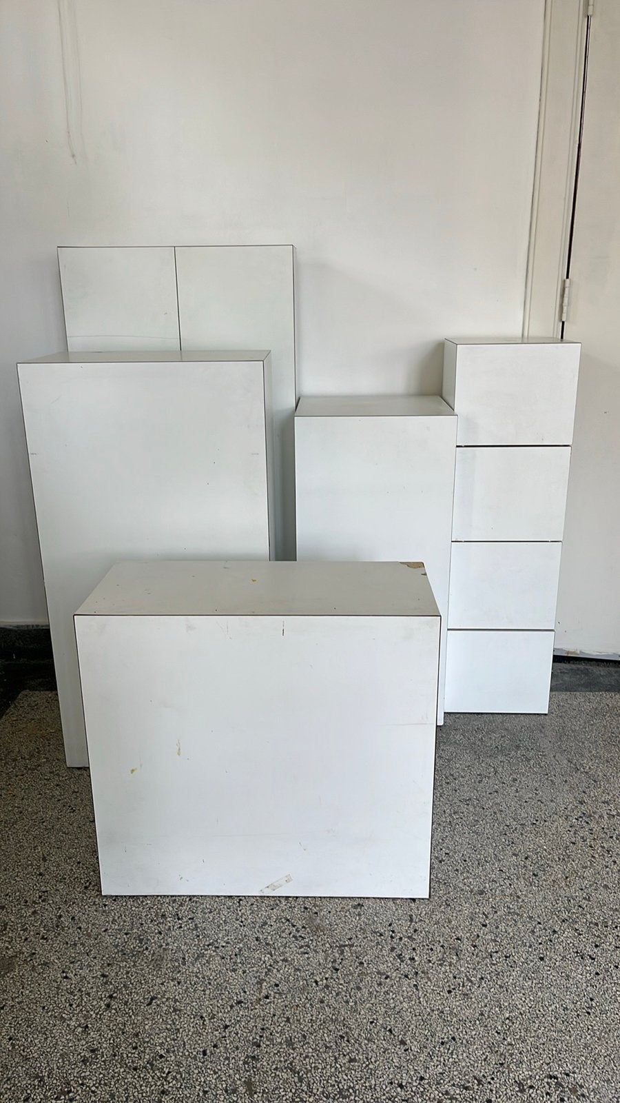 Witte Expositie Zuilen - Diverse Maten, Ophalen, Gebruikt