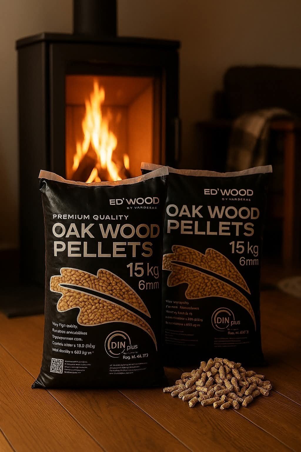 Oak Wood Pellets- Ed Wood, Ophalen, Nieuw, Hout, Pelletkachel