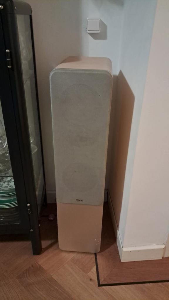 Teufel Ultima 30 vloerstaande speakers beukenhout, Audio, Tv en Foto, Luidsprekers, Gebruikt, Front, Rear of Stereo speakers, 60 tot 120 watt
