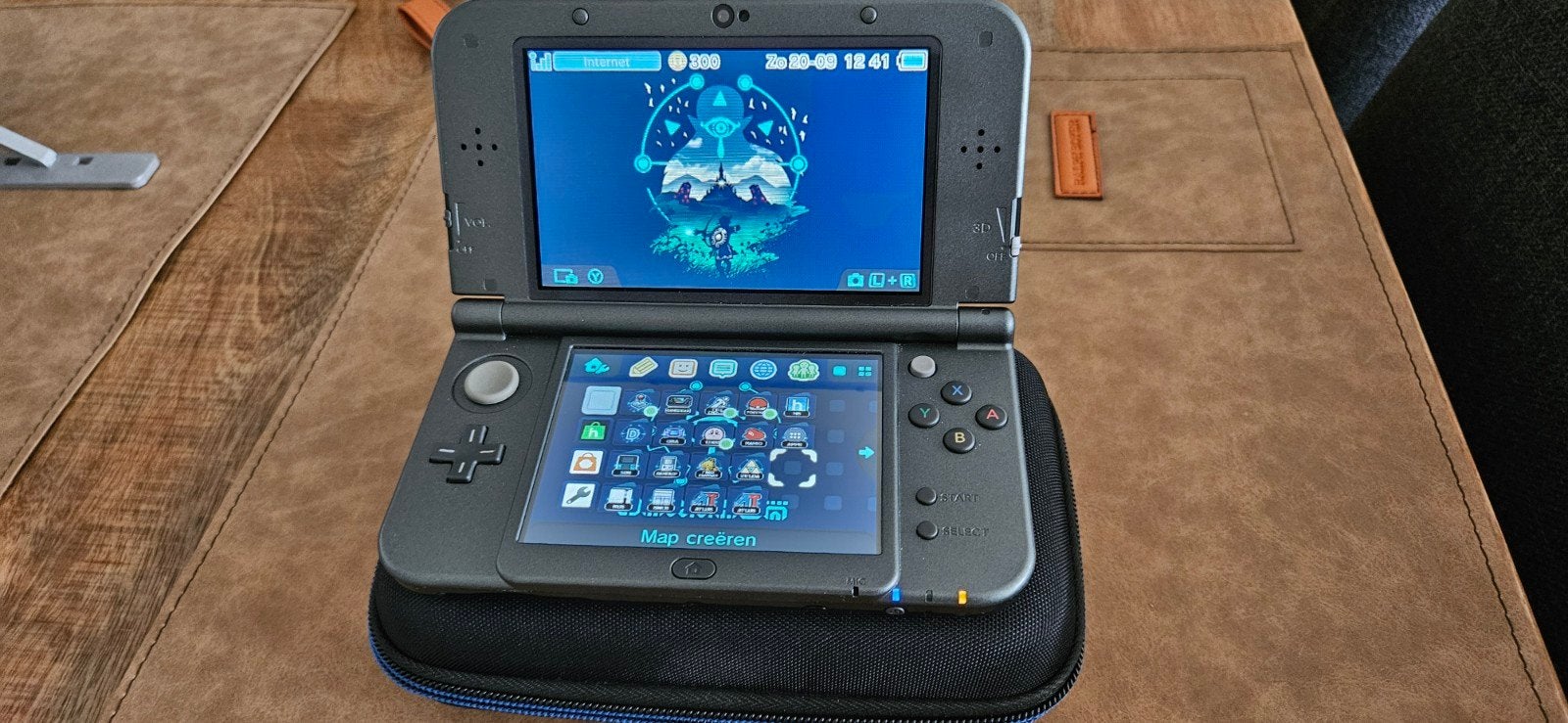 Nintendo New 3DS XL met 128GB SD-kaart, Spelcomputers en Games, Ophalen, Overige kleuren, 3DS XL, Zo goed als nieuw