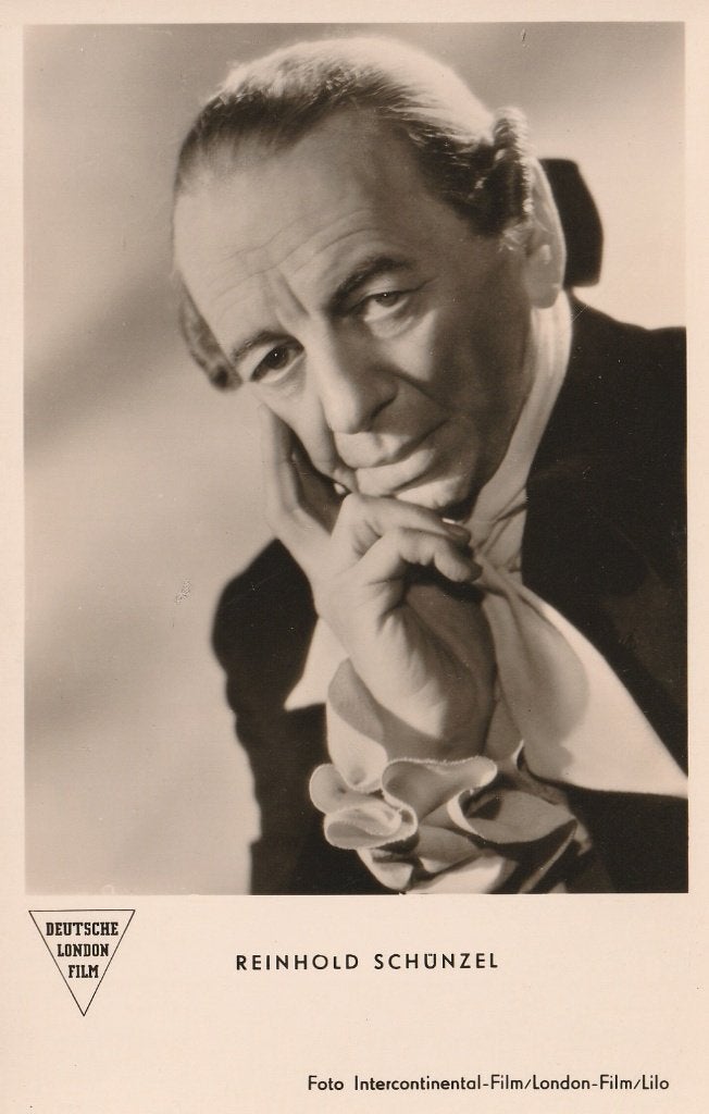 Oude Kaart Reinhold Schünzel, Verzenden, 1940 tot 1960, Ongelopen, Sterren en Beroemdheden