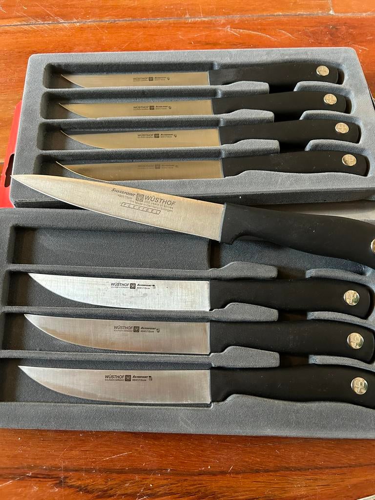 Wüsthof Silverpoint messenset, 7x lemmet 12-13cm en 1x 16cm, Ophalen