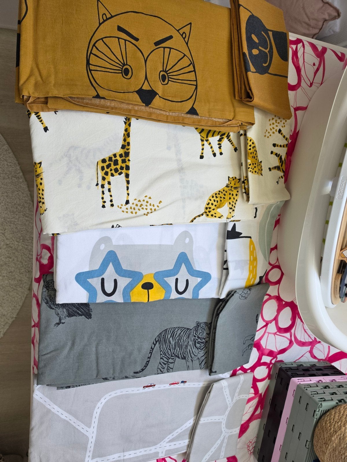 Diverse kinderbeddengoed sets - Zo goed als nieuw, Ophalen, Eenpersoons, Meerkleurig, Beddengoedset