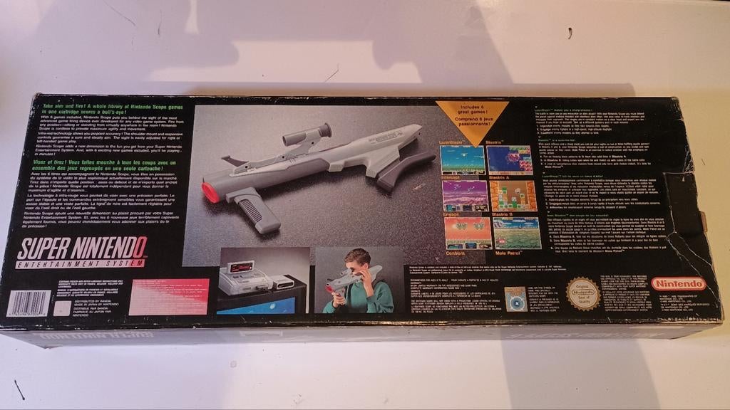 Nintendo Scope 6 SNES met doos en piepschuim, 1 speler, Verzenden, Vanaf 3 jaar