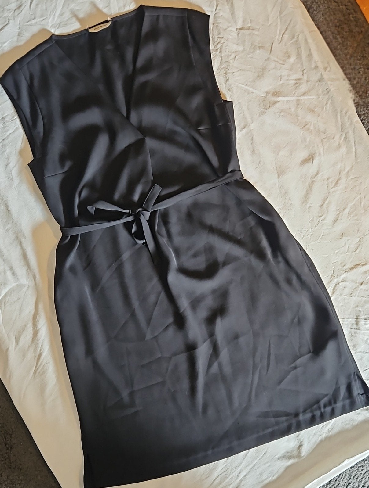 Mos Mosh Zwarte Jurk Helia Leia Dress Maat M, Ophalen of Verzenden, Zo goed als nieuw, Zwart, Onder de knie
