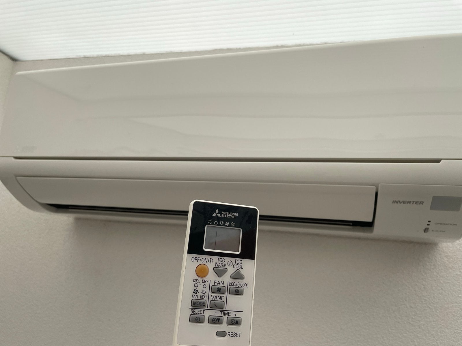 Mitsubishi Electric Airco (compleet), Ophalen, Gebruikt, 3 snelheden of meer, Koelen en Ontvochtigen