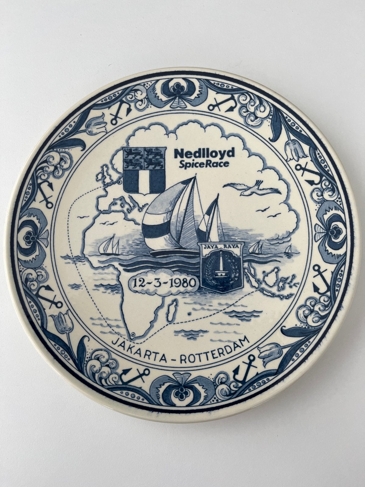 Nedlloyd SpiceRace Herdenkingsbord - Jakarta-Rotterdam, Ophalen of Verzenden
