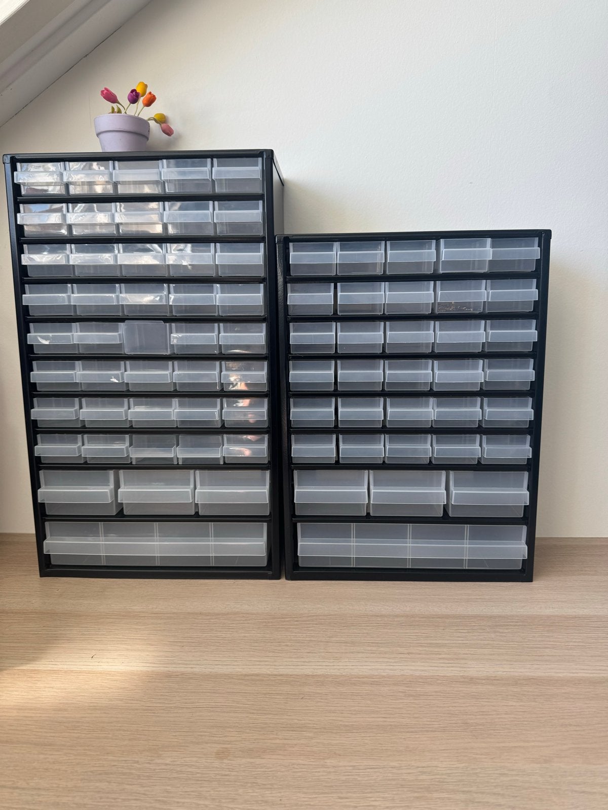 Opbergkasten met lades voor kleine onderdelen (2 stuks), Ophalen, Gebruikt