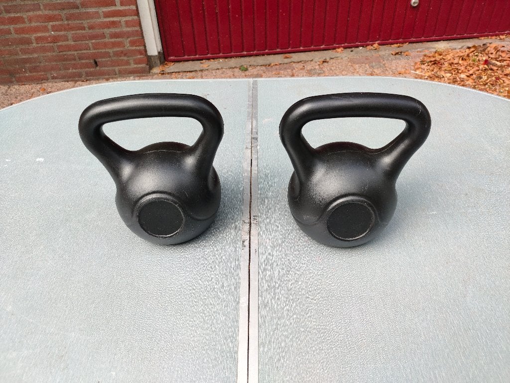2x KETTLEBELL van 3KG  van XQMAX  -, Ophalen of Verzenden, Zo goed als nieuw, Kettlebell