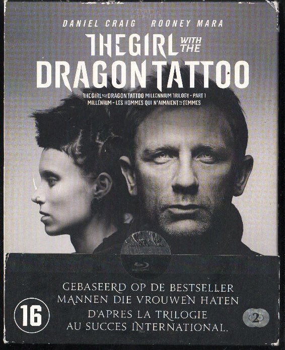 The Girl With the Dragon Tattoo, 2012, 2-disc. Blu-ray., Cd's en Dvd's, Blu-ray, Boxset, Engels, Gebruikt, Vanaf 16 jaar