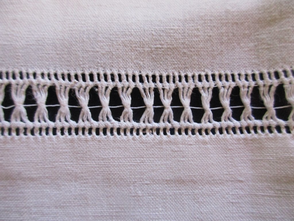 antiek laken met monogram en ajour *Marries*, Antiek en Kunst, Verzenden