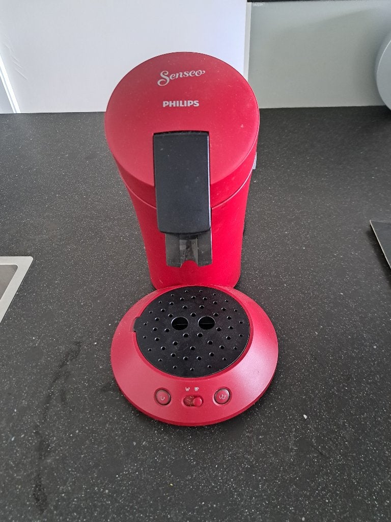 Philips Senseo Original Plus Rood, Ophalen, Koffiemachine, Zo goed als nieuw, 2 tot 4 kopjes