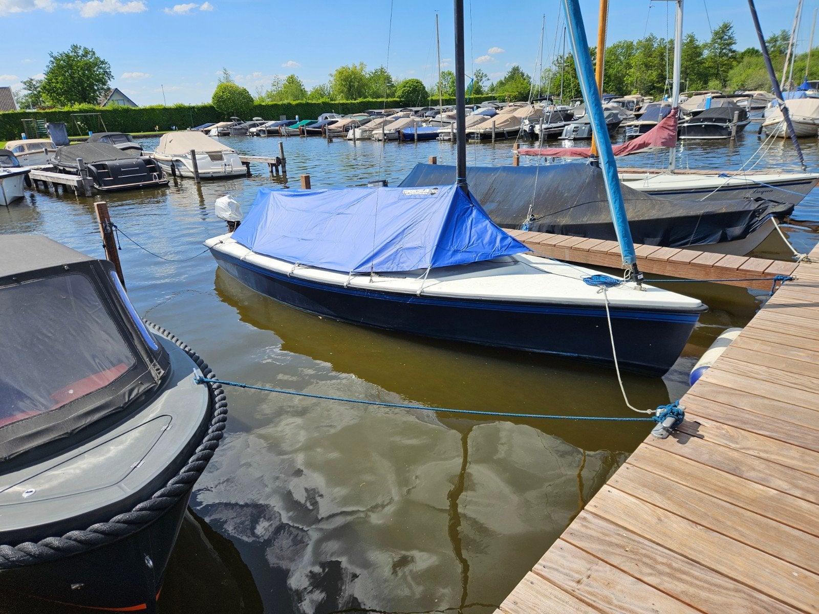 Valk zeilboot, Ophalen