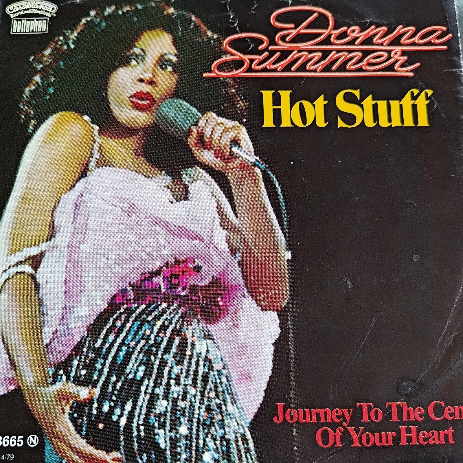 Donna Summer - Hot Stuff  Journey To The Center Of Your Hea, Cd's en Dvd's, Vinyl Singles, Originele persing, Ophalen of Verzenden