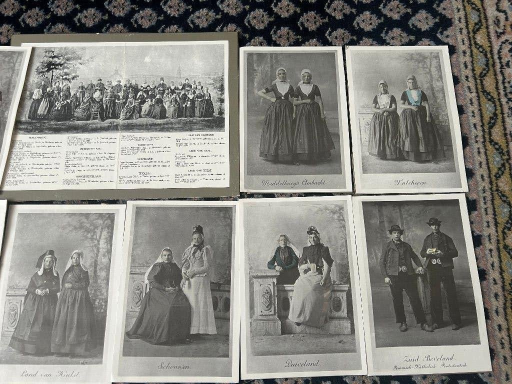 Verzameling platen zeeuwsche klederdracht 1894, Antiek en Kunst, Ophalen of Verzenden, Foto, Print/reproductie