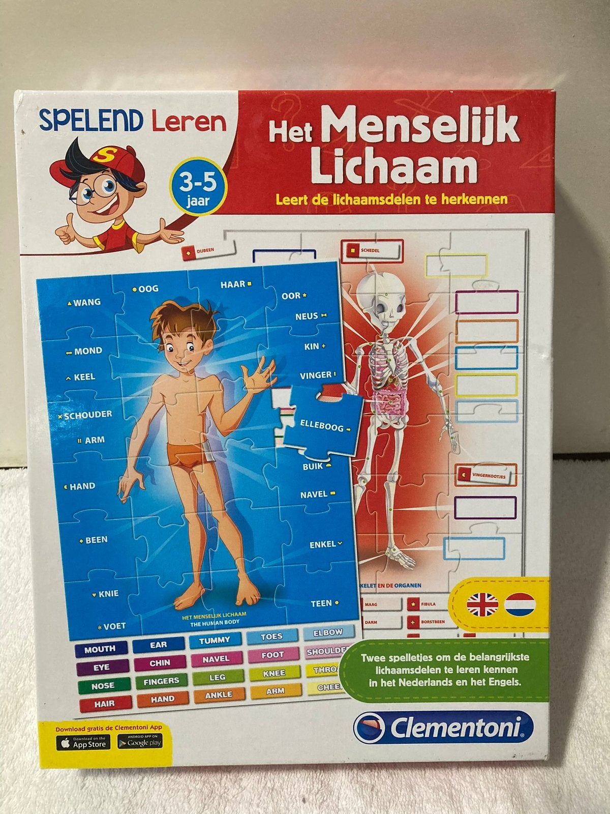 Spelend leren menselijk lichaam clementoni leeftijd 3-5 jaar, Ophalen of Verzenden, Zo goed als nieuw, Ontdekken