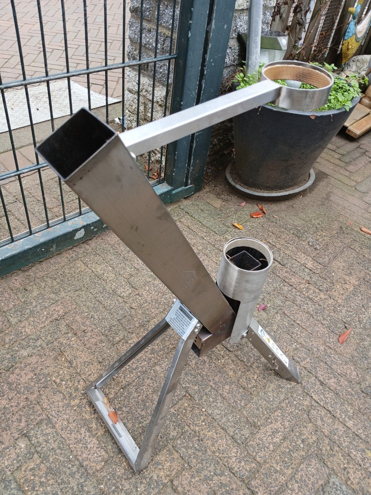 pellet terras heater, Tuin en Terras, Ophalen, Gebruikt, Vloer