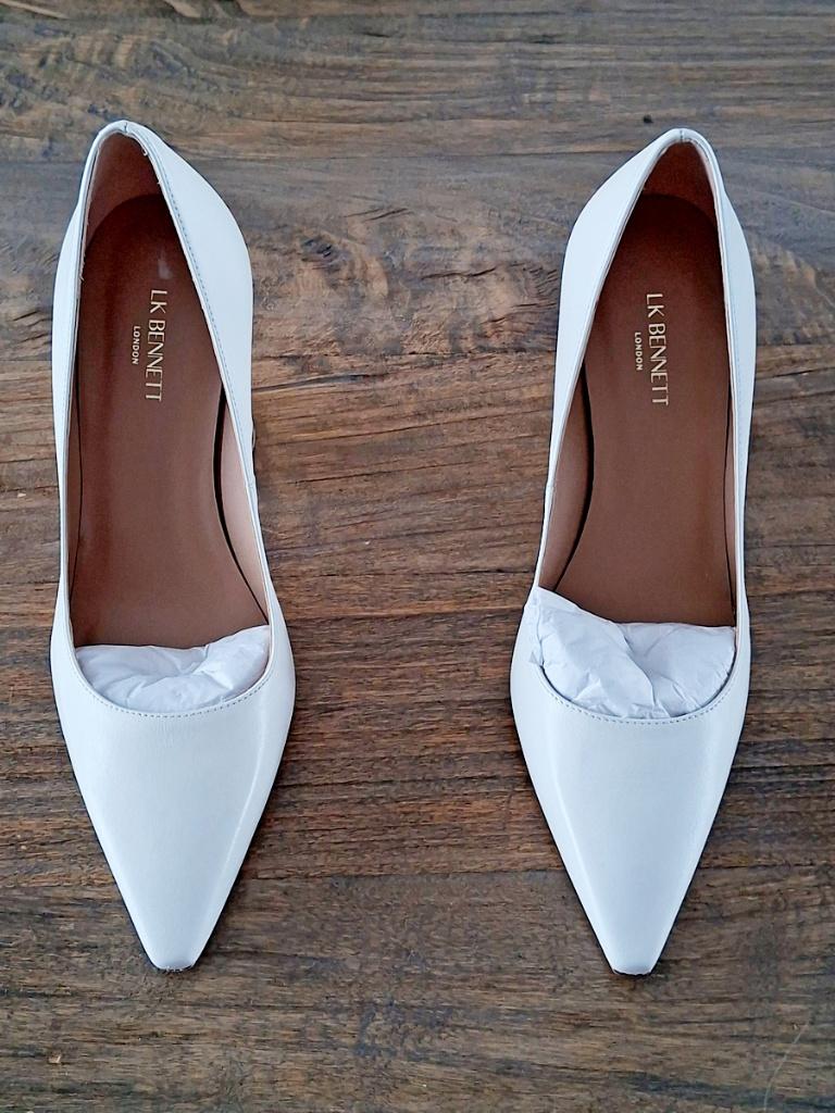 Dames schoen pumps wit maat 38, Pumps, Wit, Nieuw, L.K.Bennett