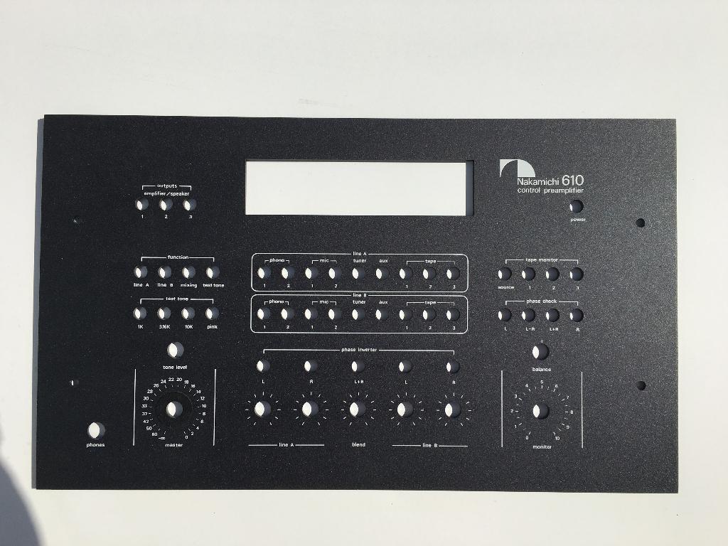 Nakamichi 610 Frontplaat - nieuw, Audio, Tv en Foto, Versterkers en Receivers, Overige merken, Overige systemen, Nieuw, Ophalen of Verzenden