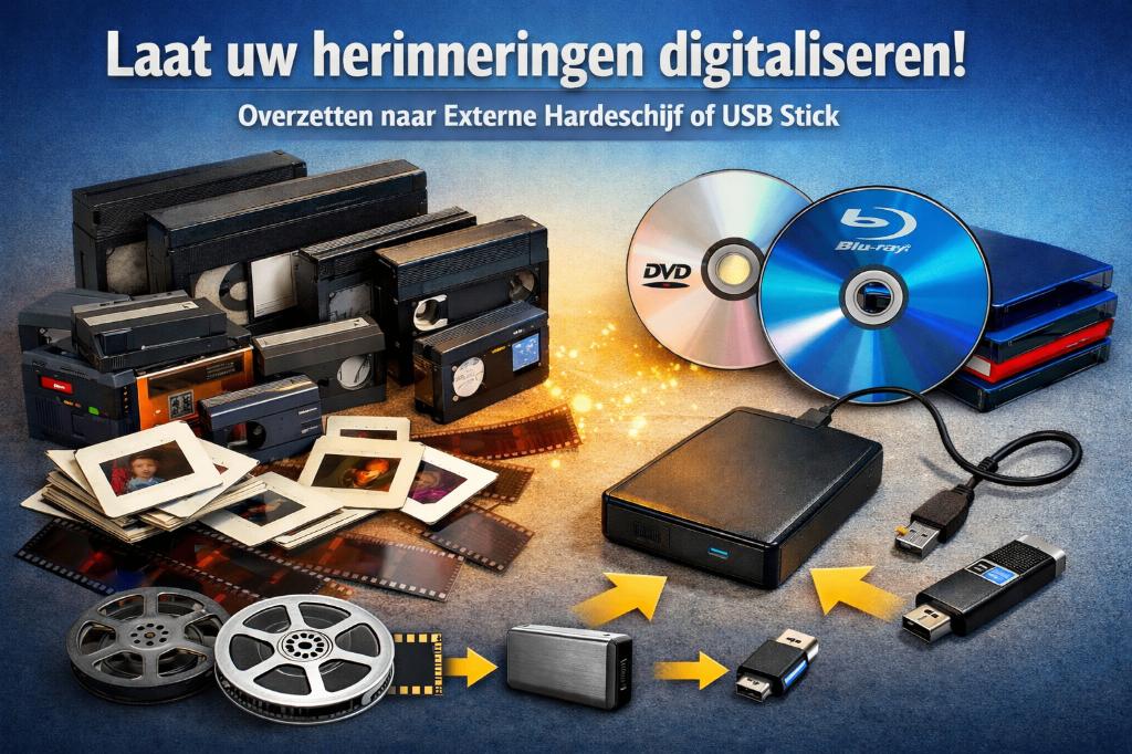 Digitaliseren van al uw media!  NIEUW, NIEUW!, Ophalen of Verzenden, Nieuw