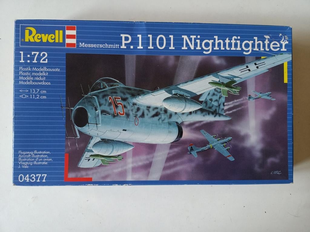 Revell 1/72 Messerschmitt P.1101 Nightfighter, 1:50 of kleiner, Auto, Revell, Nieuw