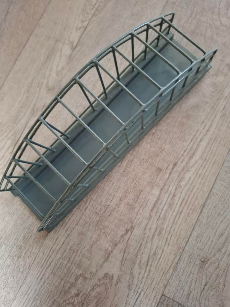 Stalen boogbrug, 37cm, grijs, Overige merken, Gebruikt, Gelijkstroom of Wisselstroom, Brug, Tunnel of Gebouw