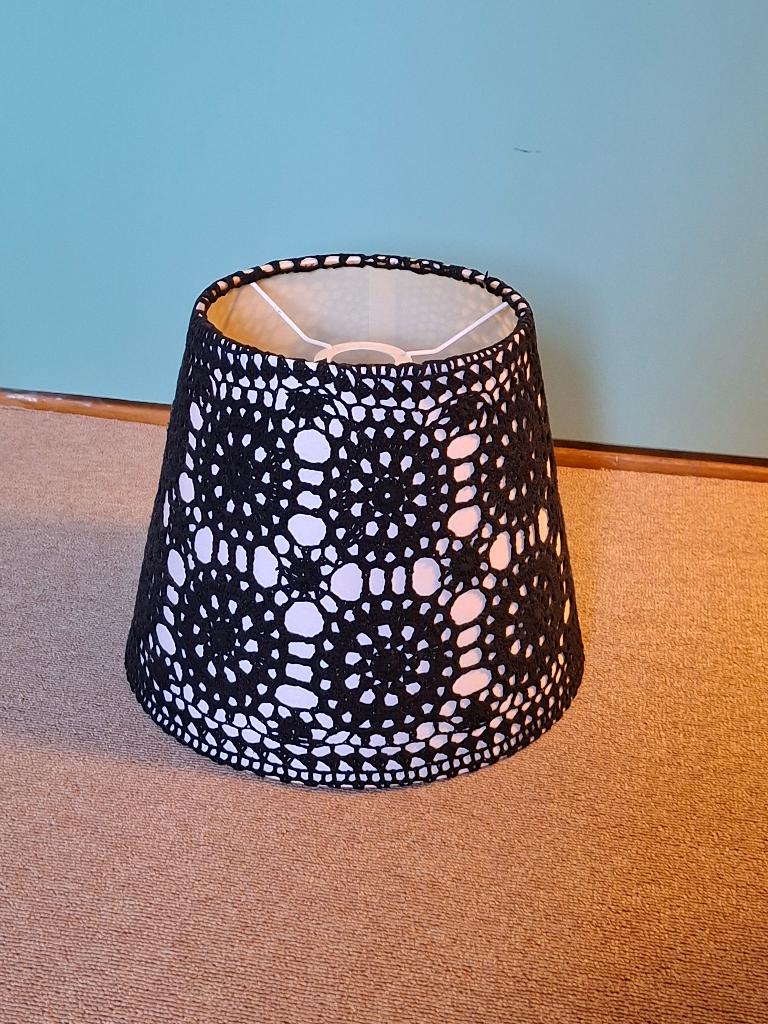 Lampenkap boho gehaakt, 25 tot 50 cm, Rond, Ophalen of Verzenden, Zo goed als nieuw