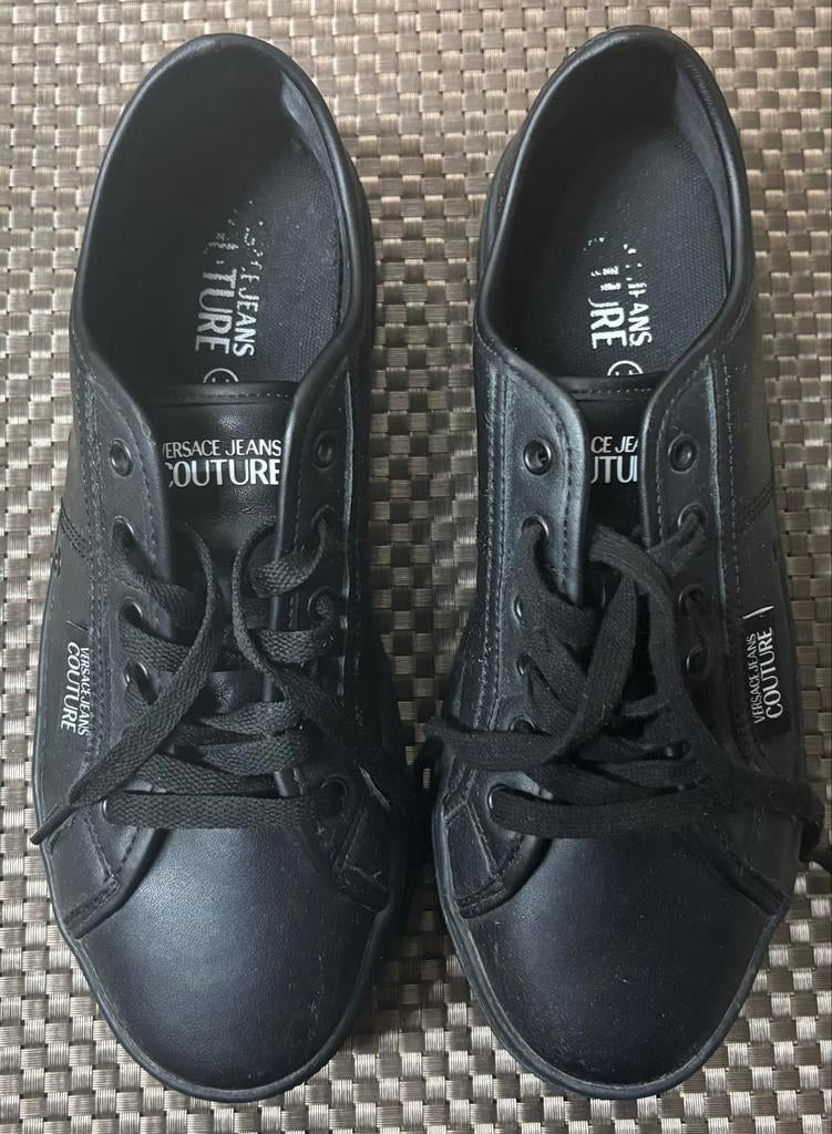 Zwarte Versace Jeans Couture Sneakers - Maat 44, Kleding | Heren, Schoenen, Ophalen of Verzenden, Zo goed als nieuw, Zwart, Sneakers of Gympen