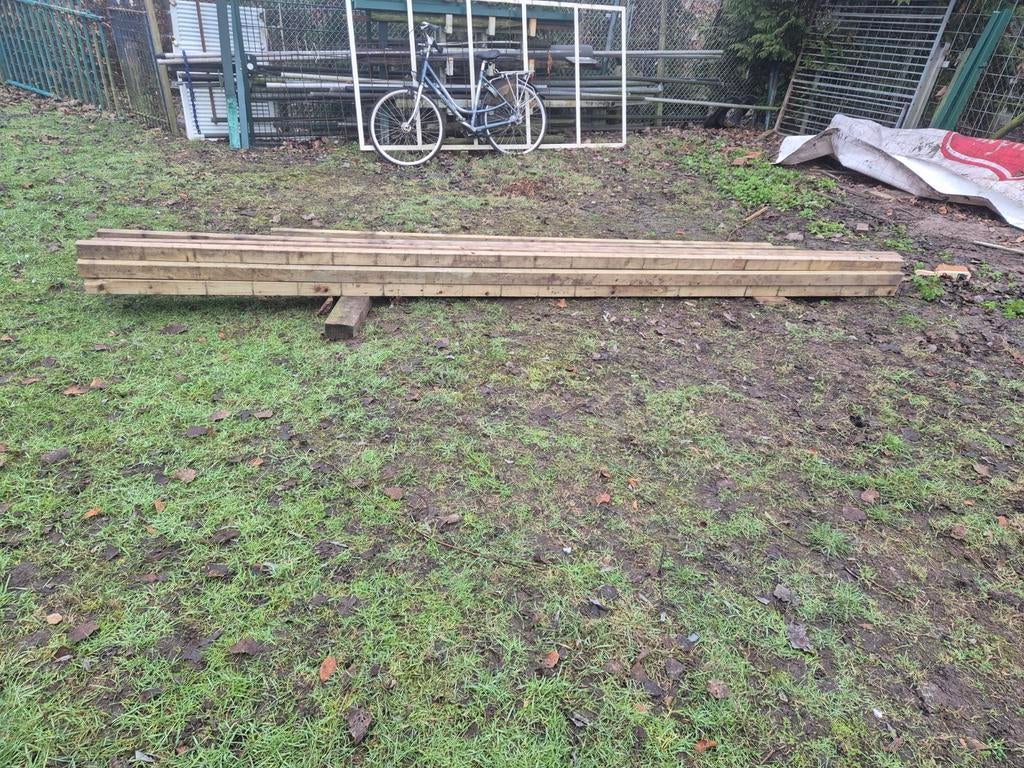 Geïmpregneerde balk 4.5x7 cm ZIE OMSCHRIJVING!, Doe-het-zelf en Verbouw, Hout en Planken, Zo goed als nieuw, Balk, Overige houtsoorten