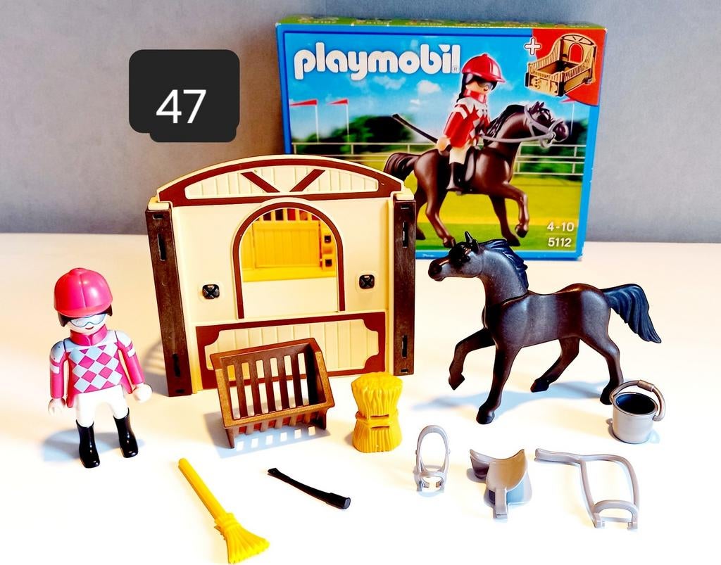 Playmobil Paardenbox Compleet - Nieuwstaat!, Ophalen of Verzenden, Zo goed als nieuw, Complete set
