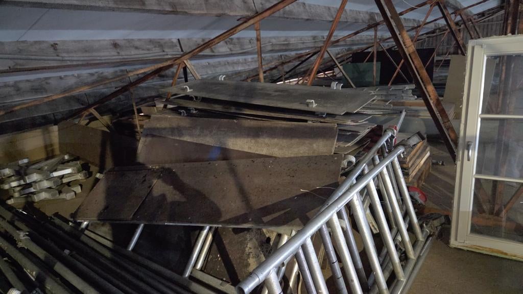 Triangelbrug 120 meter, Zakelijke goederen, Machines en Bouw | Liften, Steigers en Ladders, Ophalen of Verzenden