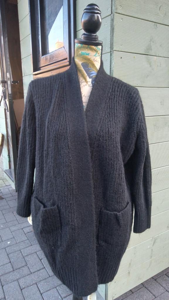 Zara zwarte vest oversized met zakken, Verzenden, Nieuw, Maat 36 (S), Zara