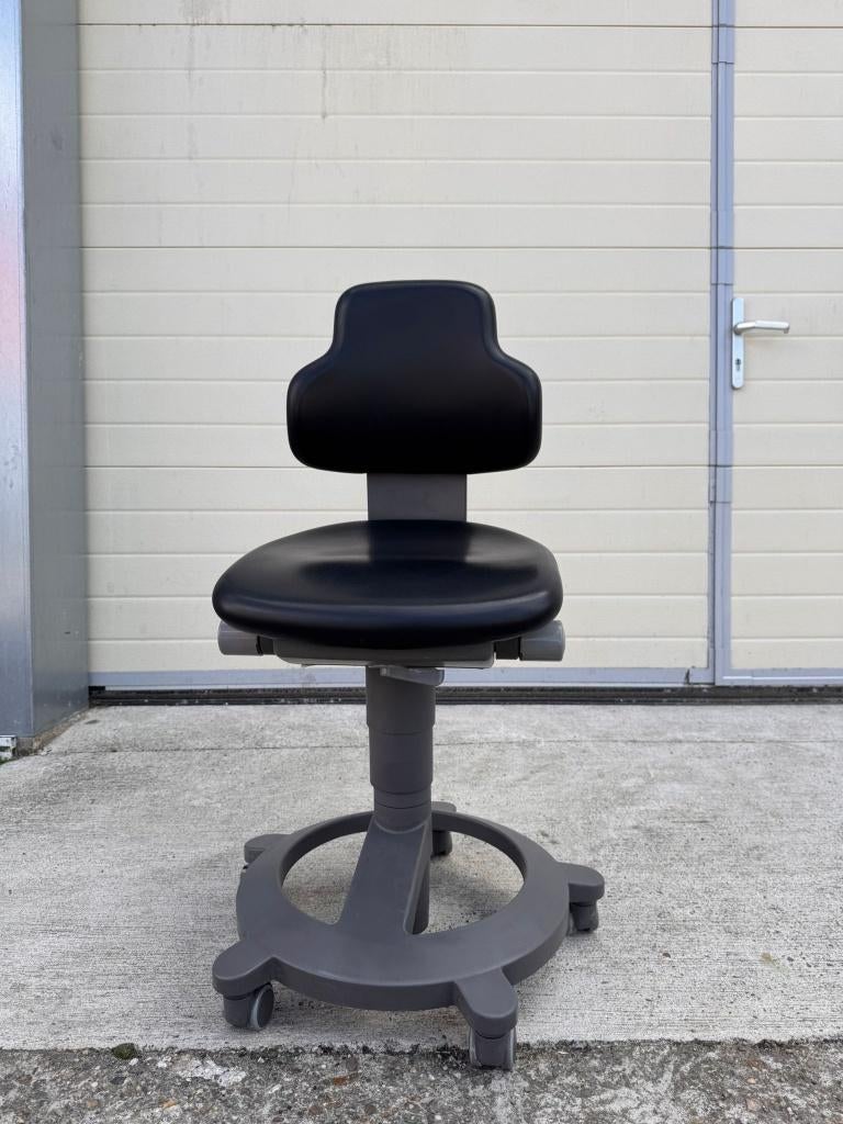 Mr Dental l Sirona zwart l Assistente stoel l Tandarts stoel, Ophalen of Verzenden, Gebruikt