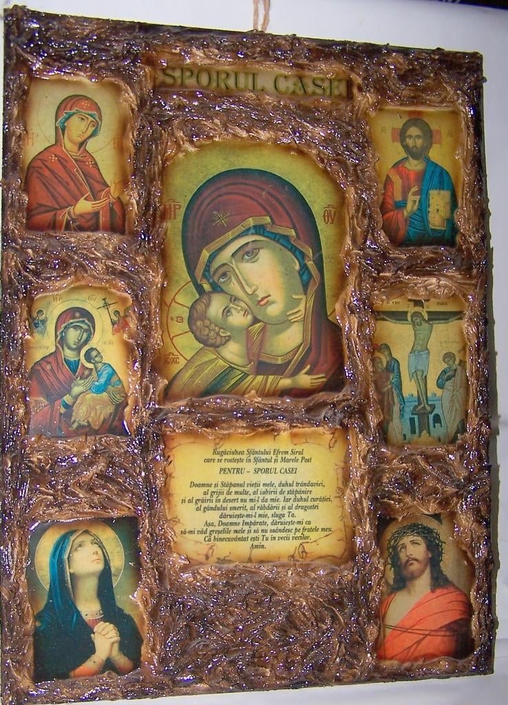 Prachtig vintage Roemeens Iconen plateau. Sporul Case. Nwst., Antiek en Kunst, Ophalen of Verzenden