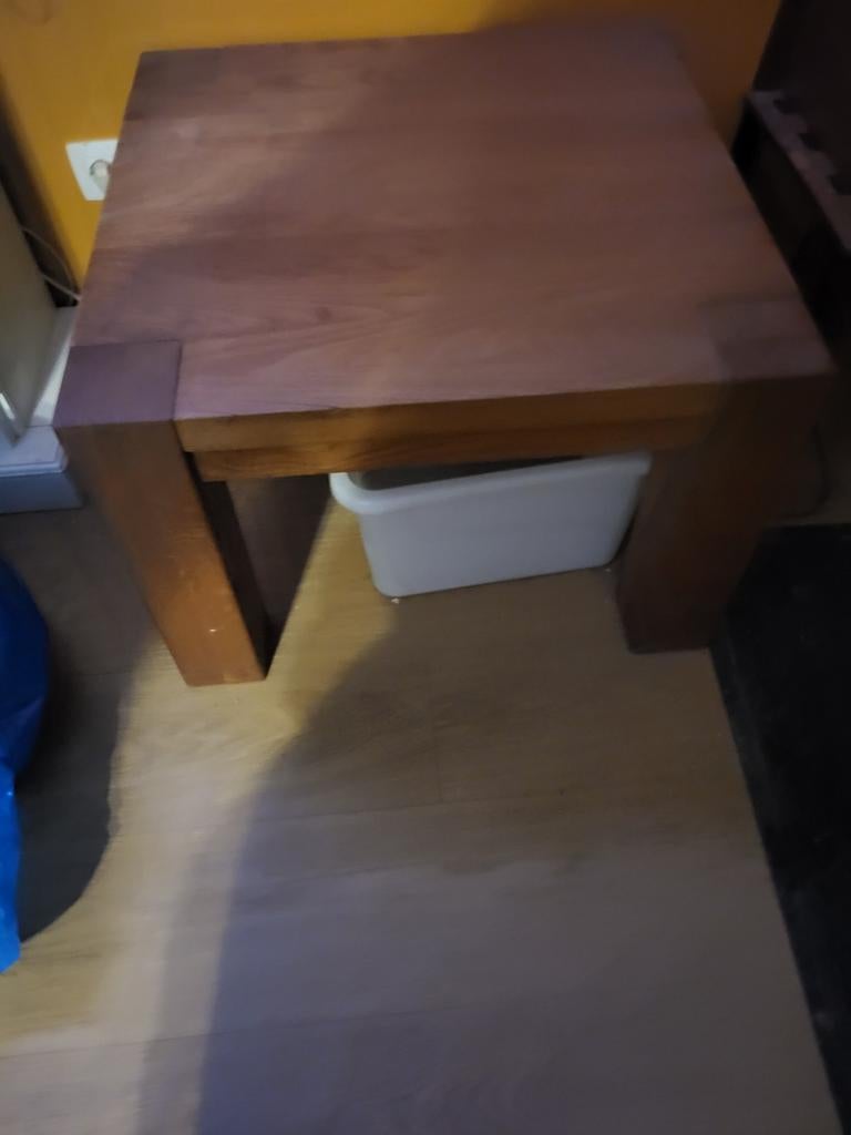 Te koop bij set tafel 64,5 x 64,5 x 45 h, Ophalen