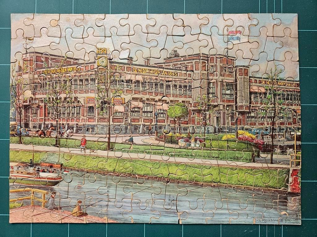 Zeldzame legpuzzel van De Nederlanden van 1845, Hobby en Vrije tijd, Denksport en Puzzels, Gebruikt, Legpuzzel, Minder dan 500 stukjes