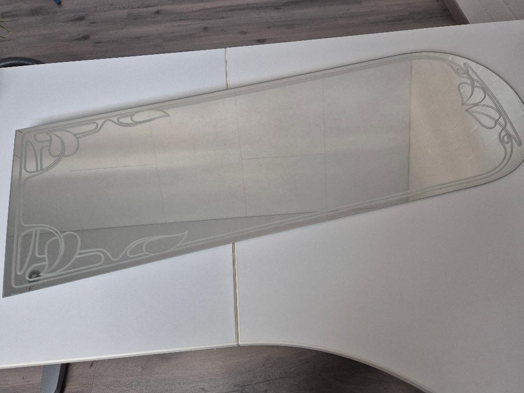 Wand passpiegel, Huis en Inrichting, Woonaccessoires | Spiegels, Ophalen, Minder dan 50 cm, Zo goed als nieuw, Minder dan 100 cm