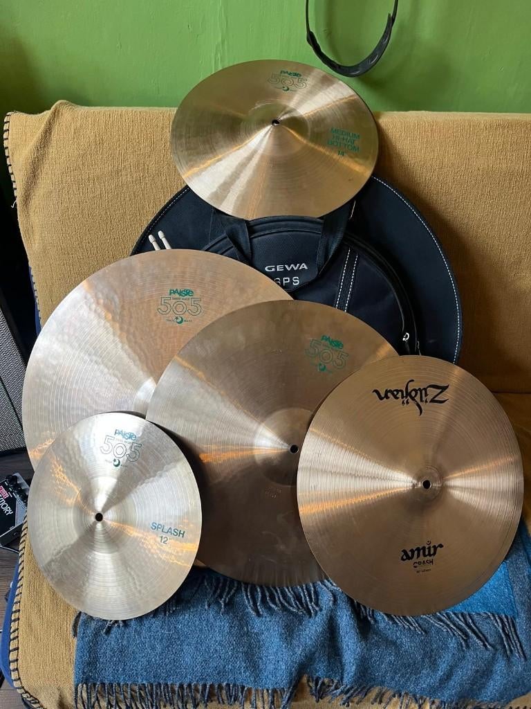Green label Paiste 505 bekkenset, Ophalen of Verzenden, Gebruikt, Overige merken