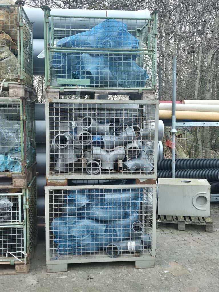Pvc Flex zettingstroom T stukken 125mm sn8, Ophalen, Afvoer, Pvc, Zo goed als nieuw