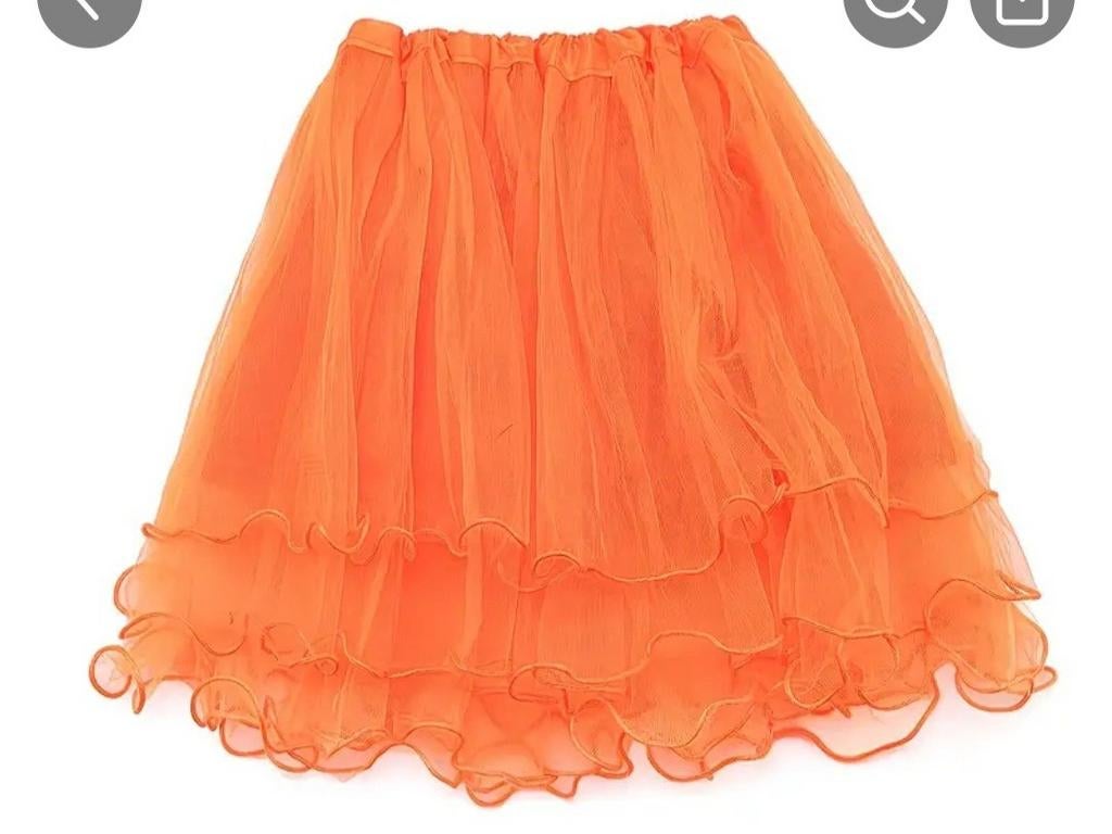 Tule rok. Oranje, Kleding | Dames, Carnavalskleding en Feestkleding, Maat 38/40 (M), Nieuw, Kleding, Oranje of Koningsdag