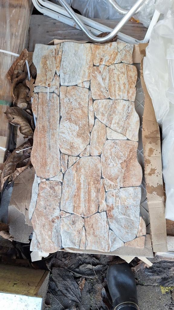 7 rotswand tegels ong. 57x32cm per stuk, Ophalen, 30 cm of meer, Steen of Klei, 50 tot 150 cm